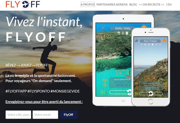 FLYOFF est une extension mobile du tunnel d’achat des compagnies aériennes purement complémentaire, flexible et sans engagement. (c) flyoff
