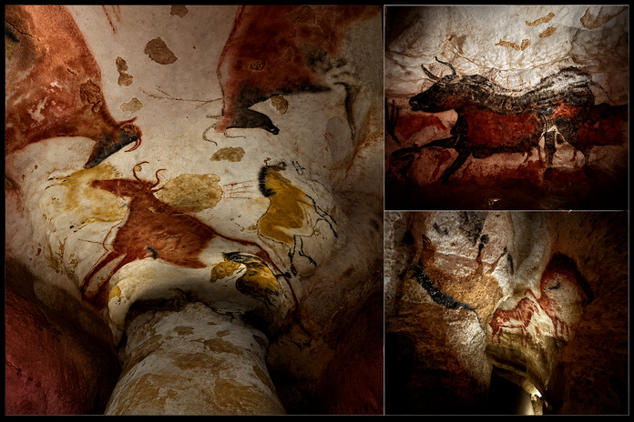 A Lascaux IV, des cavalcades d'animaux inoubliables - Photos : PB, composition générée par IA A Lascaux IV, des cavalcades d'animaux inoubliables - Photos : PB, composition générée par IA