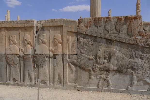 Les bas-reliefs de Persépolis racontent la longue et tumultueuse histoire de l’empire perse, né voici  2&nbsp;500 ans - Photo Bernard Moulin