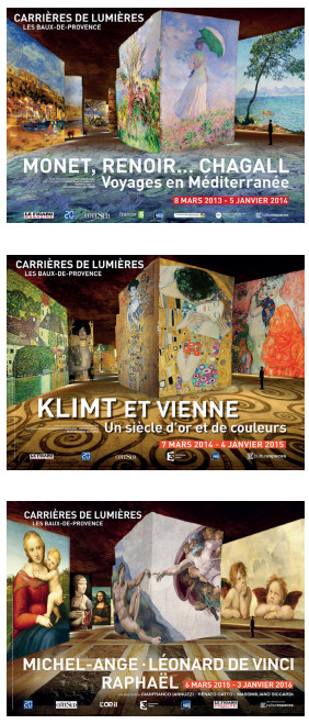 Les visiteurs pourront revivre l'intégralité des spectacles en 9 soirées - DR : Carrières de Lumières