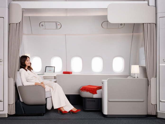 La nouvelle suite La Première d’Air France à bord d’un Boeing 777-300ER. © Air France La nouvelle suite La Première d’Air France à bord d’un Boeing 777-300ER. © Air France