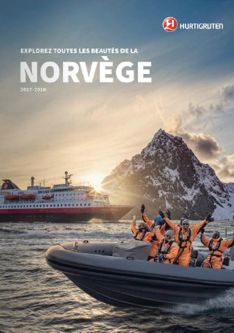La nouvelle brochure 2017/2018 d'Hurtigruten est en agences de voyages depuis la mi-juillet 2016 - DR : Hurtigruten La nouvelle brochure 2017/2018 d'Hurtigruten est en agences de voyages depuis la mi-juillet 2016 - DR : Hurtigruten