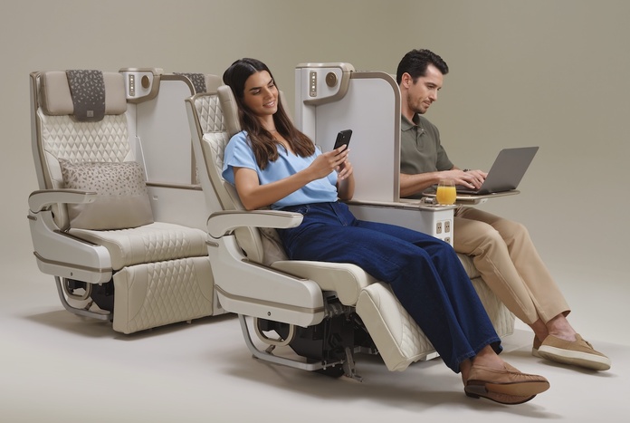 Les passagers peuvent régler leur position - Photo : Emirates