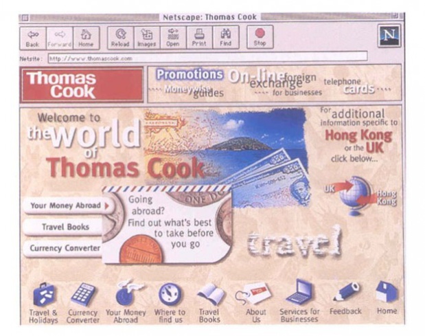 Le site Internet de Thomas Cook - DR Le site Internet de Thomas Cook - DR