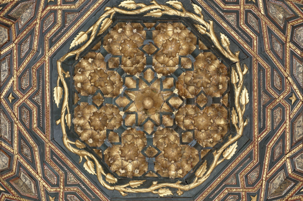 L'Art Camera permet de voir les détails du plafond Mudejar du château de Valladry (c) Institut culturel de Google