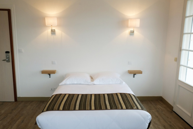 Une des chambres de l'hôtel Korner Océan-Capbreton - DR Une des chambres de l'hôtel Korner Océan-Capbreton - DR