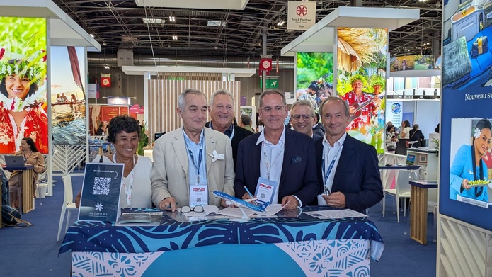 Air Tahiti Nui et le SETO ont signé une charte de partenariat - Photo ATN