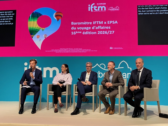 Le baromètre du voyage d'affaires, lors du salon IFTM. Photo: TB