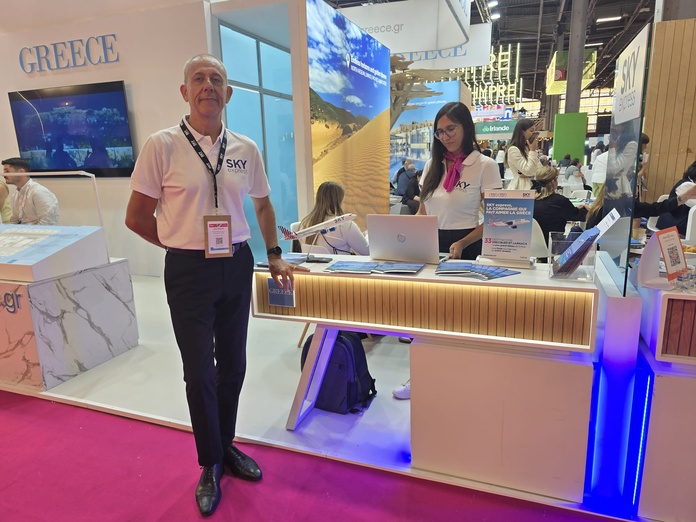 Jean Brajon, directeur France de SKY express sur l'IFTM - Photo CE