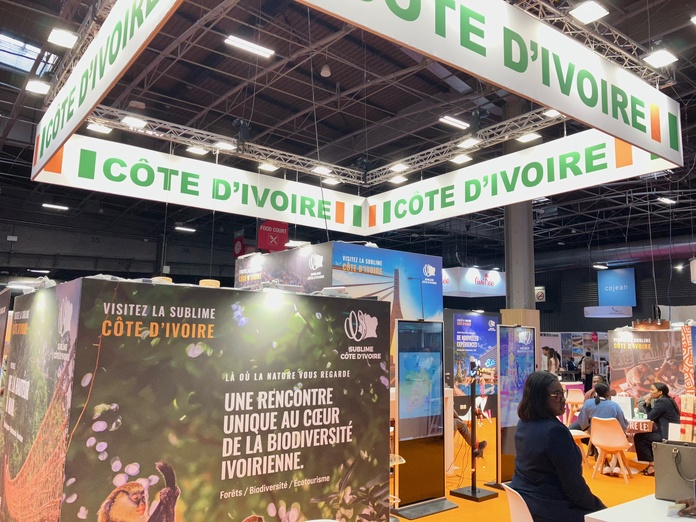 Le stand de la Côte d'Ivoire sur le salon IFTM. Photo : TB