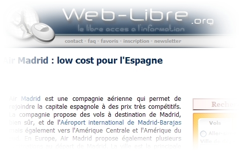 Air Madrid : quand Web-Libre.org ressuscite les morts...