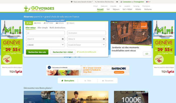 Odigeo va se séparer du pôle séjours/packages de Go Voyages - Capture d'écran Odigeo va se séparer du pôle séjours/packages de Go Voyages - Capture d'écran