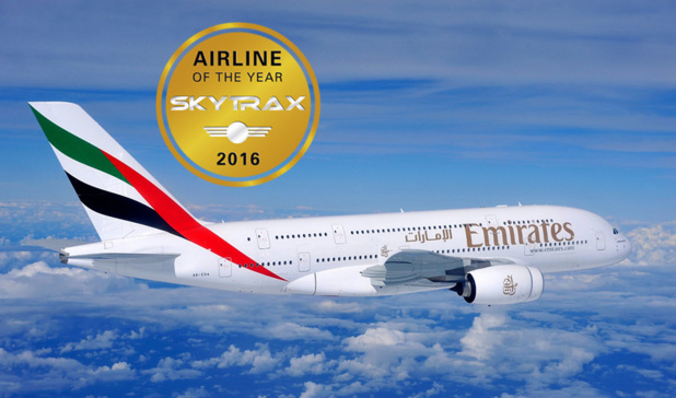 La meilleure compagnie aérienne au monde est Emirates en 2016 - DR La meilleure compagnie aérienne au monde est Emirates en 2016 - DR