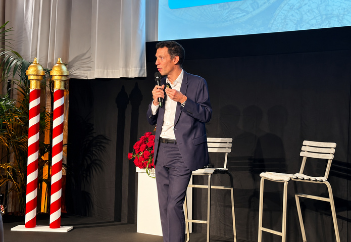 Franck Gervais, DG du groupe Pierre & Vacances a raconté lors du congrès Manor comment l'entreprise a pu repartir de l'avant après avoir frôlé la faillite @NP