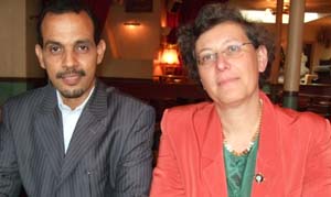 Mohamed Ould Biyah et Hélène Abraham