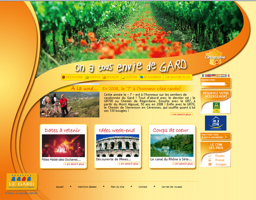 CDT du Gard : le site Internet fait peau neuve CDT du Gard : le site Internet fait peau neuve
