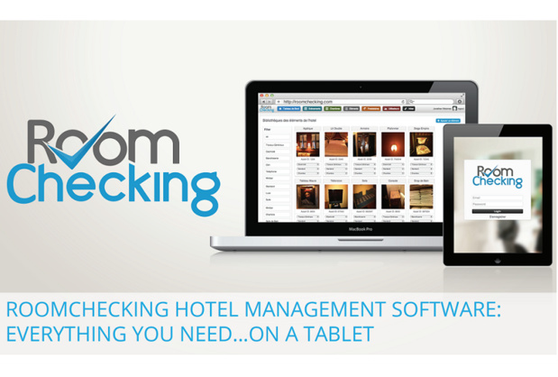 Roomchecking rend disponible toutes les informations au bon moment et à la bonne personne par ses applications mobiles dédiées et connectées au PMS en temps réel - DR : Roomchecking