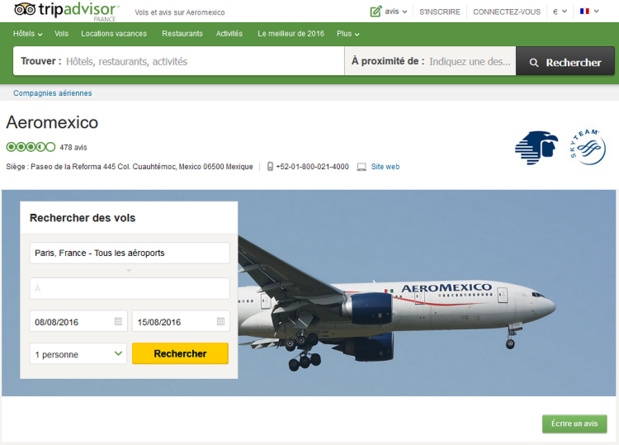Le site TripAdvisor consacre une rubrique aux compagnies aériennes - DR