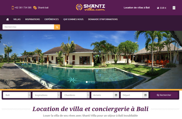 Shanti-villa.com, agence de location de villas et de conciergerie de voyage à Bali et en Asie - DR Shanti-villa.com, agence de location de villas et de conciergerie de voyage à Bali et en Asie - DR
