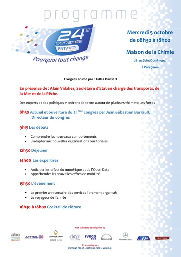 FNTV : le 24ème congrès sur le thème du changement FNTV : le 24ème congrès sur le thème du changement