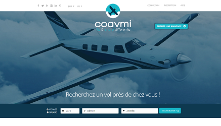 Coavmi est l'une des plateformes Internet de coavionnage - Capture d'écran