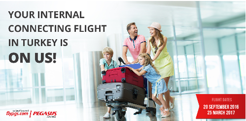 Pegasus Airlines prolonge son opération "Votre vol offert en Turquie" Pegasus Airlines prolonge son opération "Votre vol offert en Turquie"