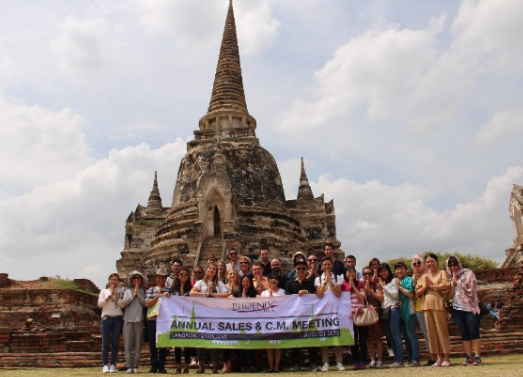 Les équipes ont profité de la réunion pour visiter l'ancienne capitale Ayutthaya - Photo : Phoenix Voyages
