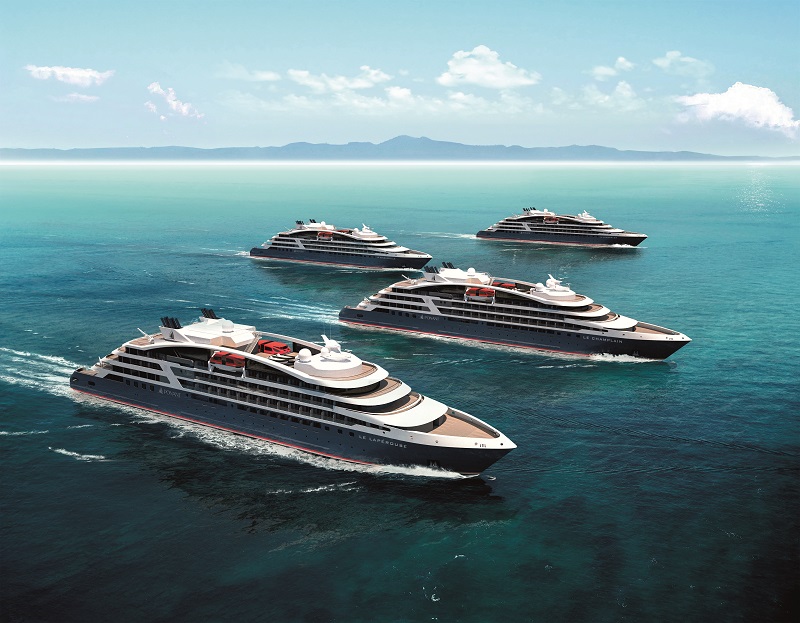 Les nouveaux yachts de Ponant se nommeront « le Lapérouse », « Le Champlain », « Le Bougainville », « Le Kerguelen » (c) PONANT - STERLING DESIGN INTERNATIONAL