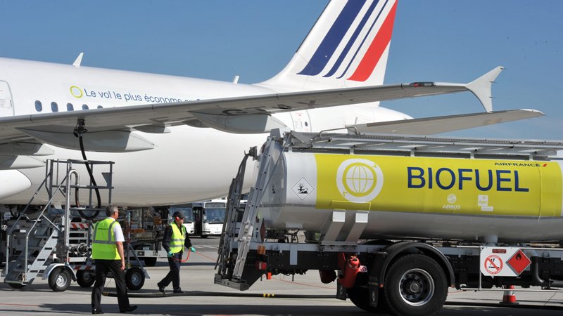 Les avions tournent au biocarburant - DR Air France
