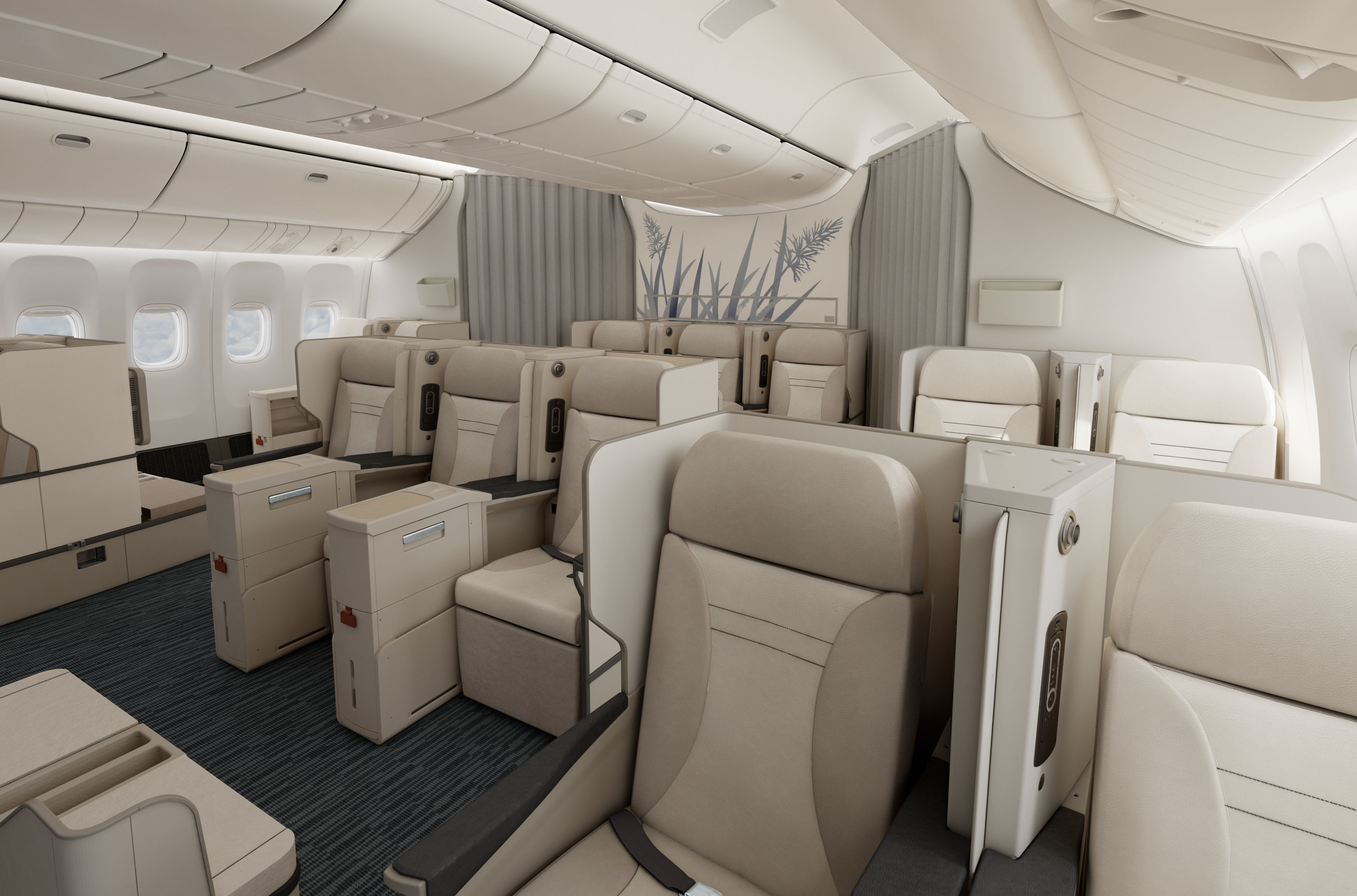 La nouvelle cabine d'Air Austral passera de 18 à 14 sièges. DR Air Austral
