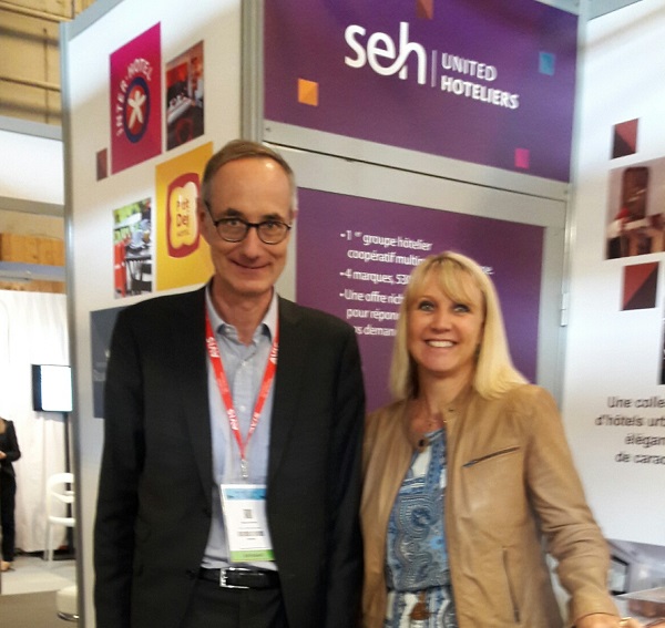 Stéphane Barrand directeur général SEH  (en charge de Relais du Silence) et Elisabeth Sirou directrice des ventes tourisme - Photo MS