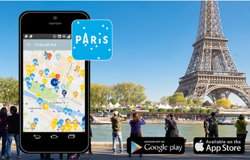 Welcome to Paris est disponible sur Google Play et App Store - DR : OTCP