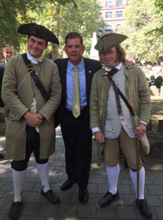 Le maire de Boston, Martin J.Walsh, a inauguré le 14 septembre dernier les nouveaux aménagements du Freedom Trail - DR