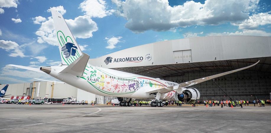 Le B787-9 Dreamliner d'Aeromexico a été baptisé "Quetzalcóatl" - Photo : Aeromexico