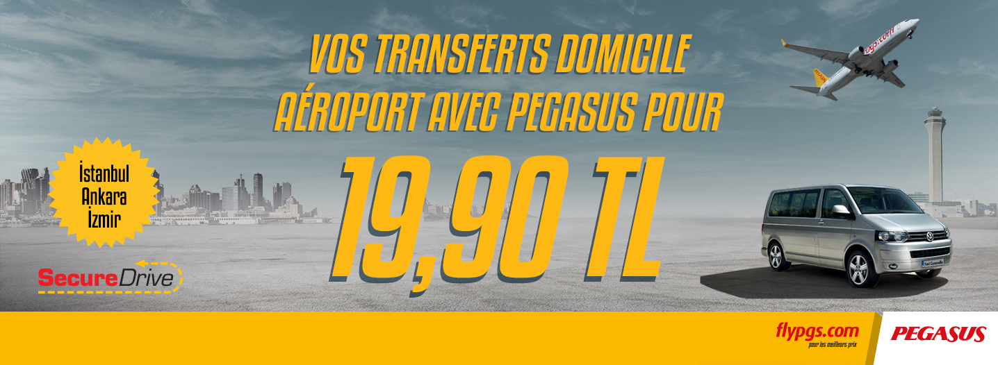 Un nouveau service de transfert aéroport pour les passagers de Pegasus Airlines