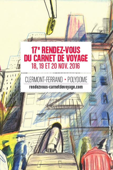 L'affiche de la 17ème édition des Rendez-vous du carnet de voyage à Clermont-Ferrand - Photo DR