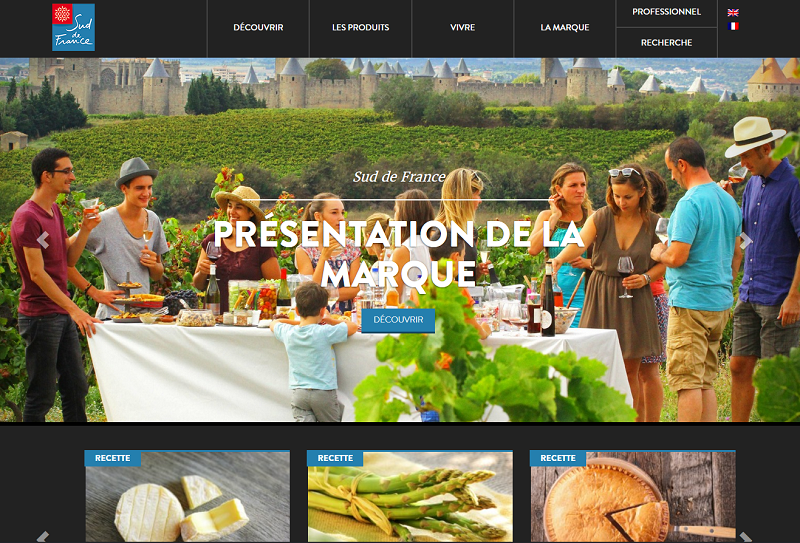 Le site web de Sud de France - DR