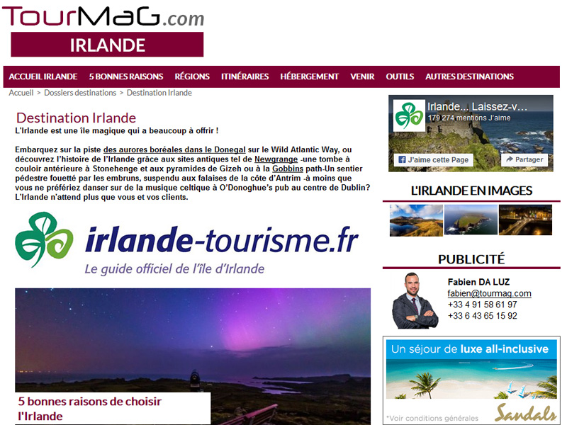 Dossier Destination : Partez à la découverte de l'Irlande ! Dossier Destination : Partez à la découverte de l'Irlande !