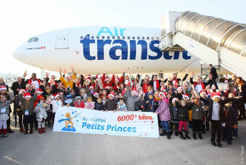 Air Transat a embarqué, jeudi 7 décembre 2016, une cinquantaine d’enfants, à bord d'un Airbus A330 - DR : Air Transat