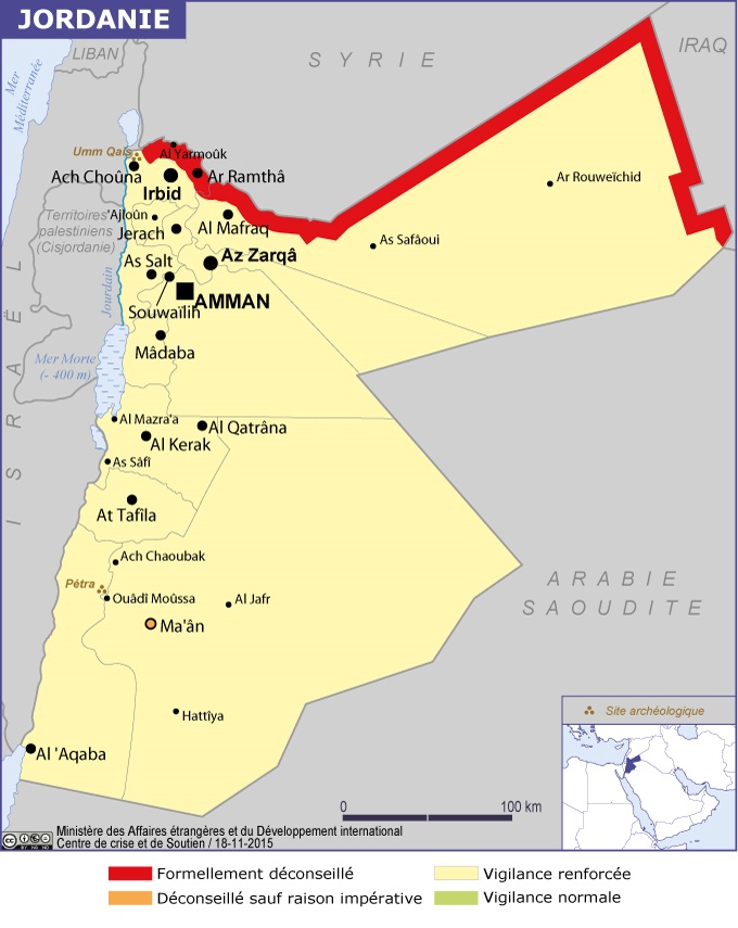 Attaque en Jordanie : le Quai d'Orsay recommande d'éviter Kerak