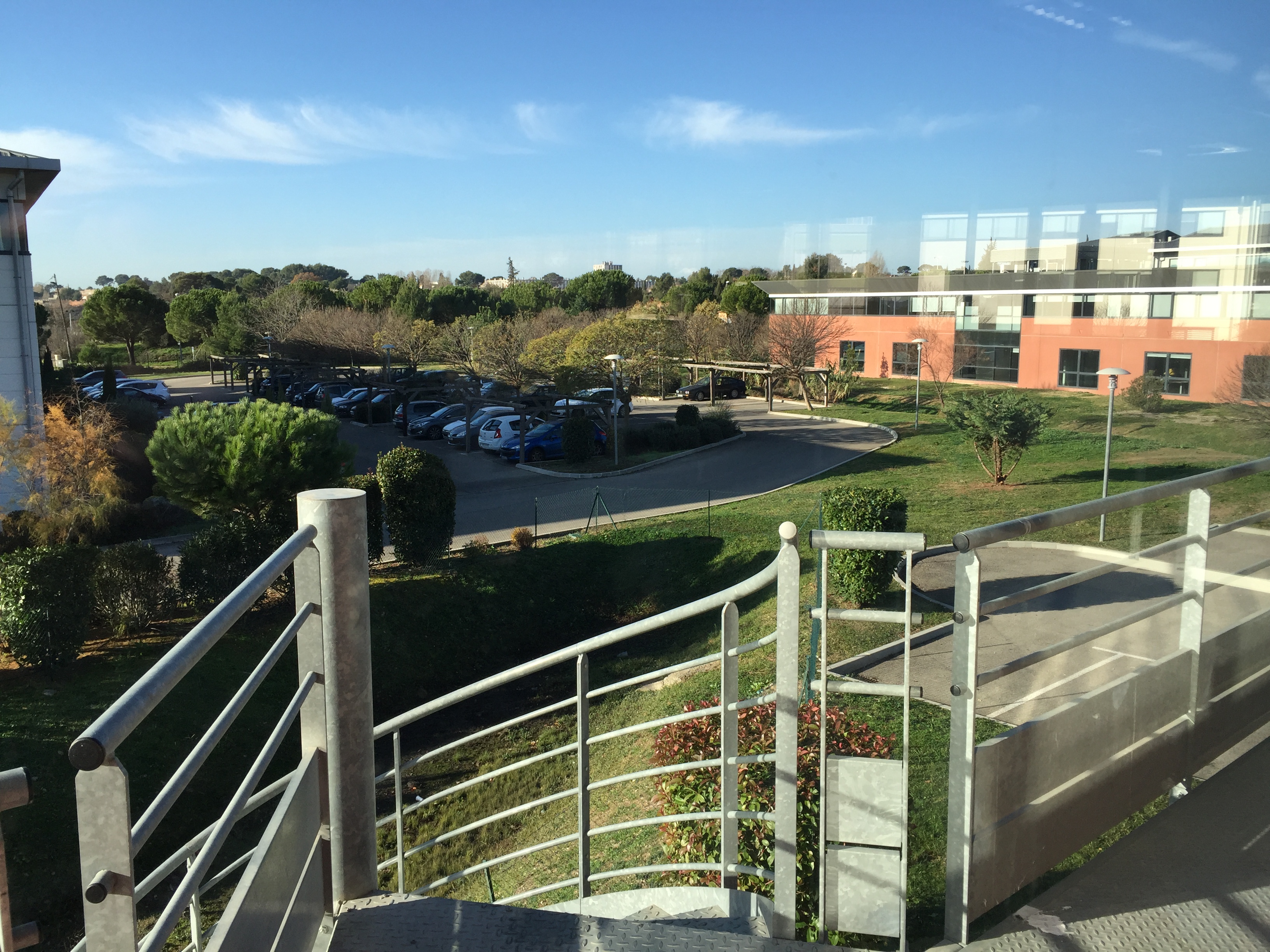Vue du 1er étage des futurs locaux