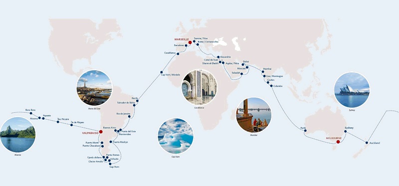 Costa Croisières repart en Tour du Monde le 7 janvier 2017