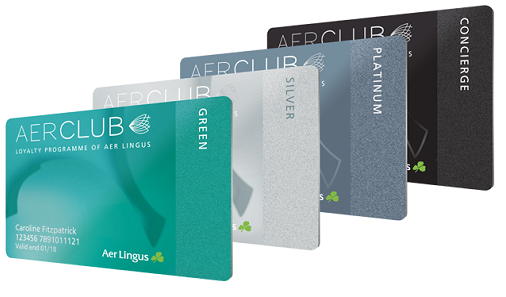 Le programme AerClub comporte 4 paliers différents - DR : Aer Lingus