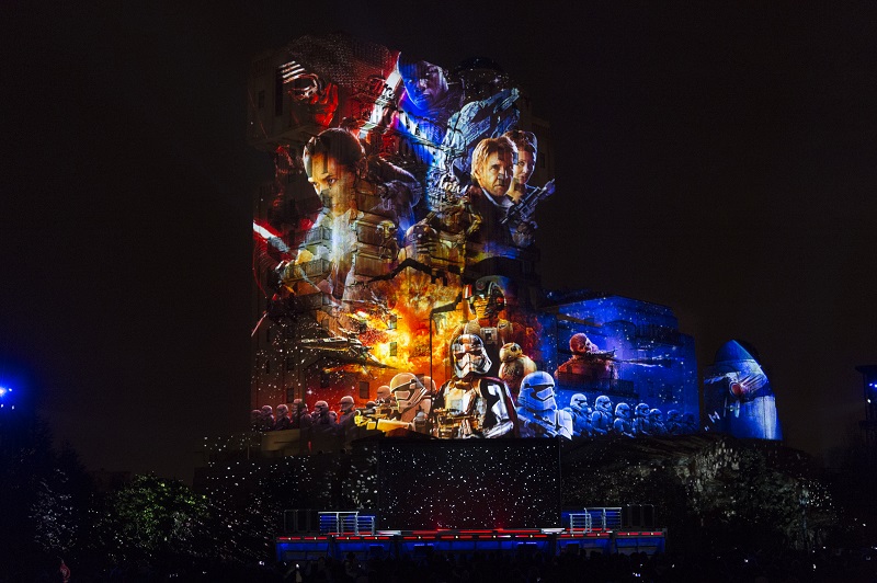 Le son et lumière "Star Wars : La Célébration Galactique" - Photo DR