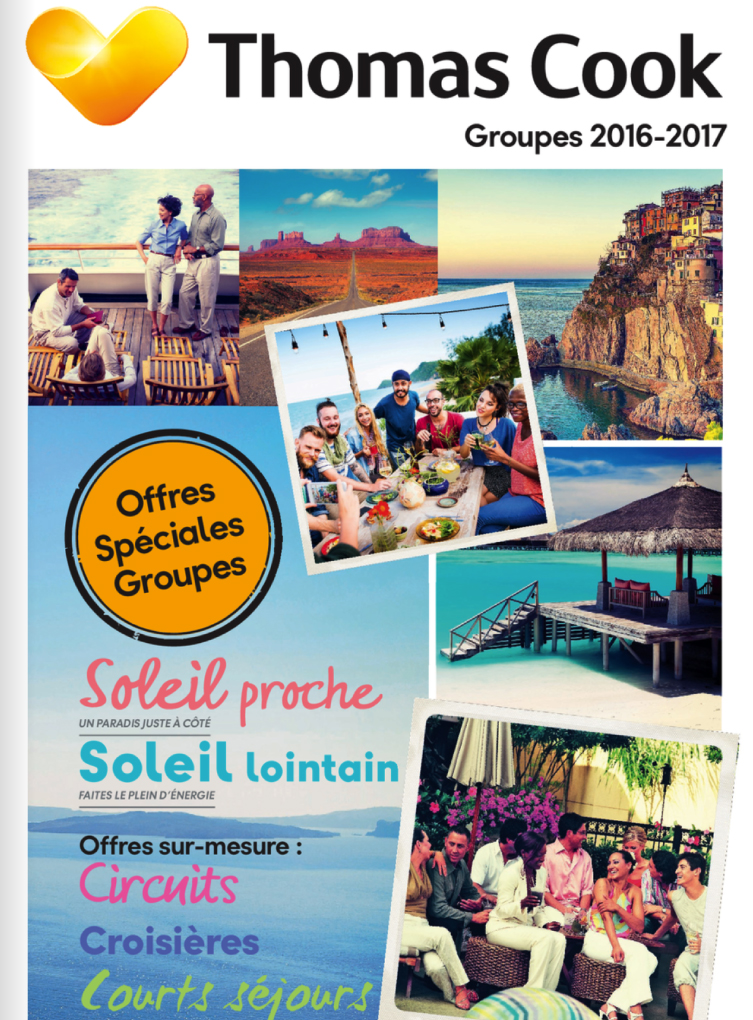 La brochure Groupes de Thomas Cook - DR Brochuresenligne.com