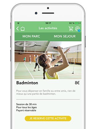 Center Parcs : nouvelle version de l'application mobile