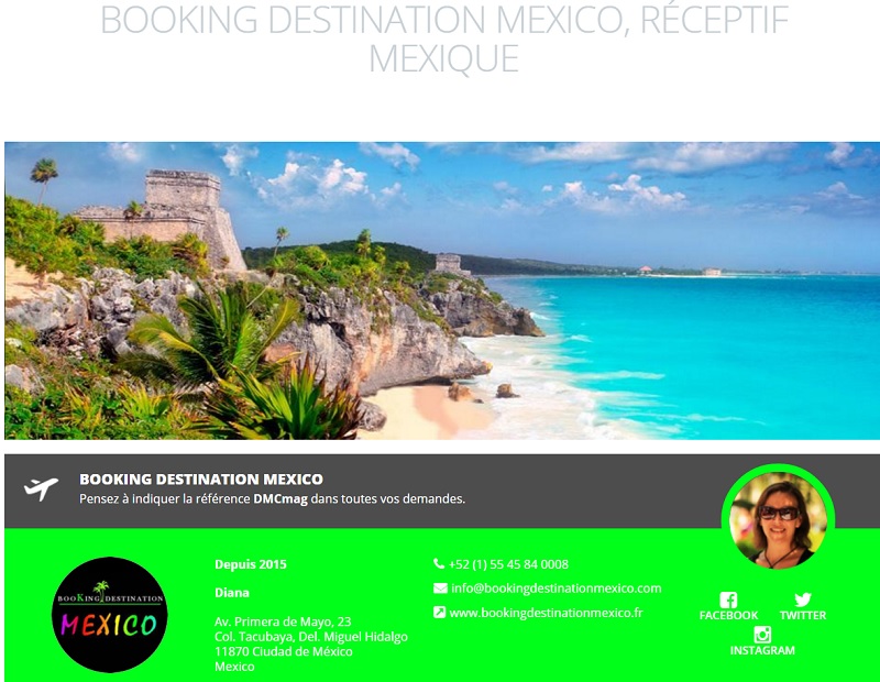 Booking Destination Mexico, spécialiste du Mexique