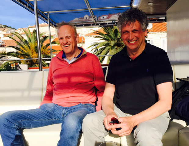 Tony (à gauche) et Helmut (à droite) Gschwentner, les deux dirigeants de Travel Europe vont lancer un 3ème navire de croisières en Croatie à partir du 28 avril 2017 - Photo JdL