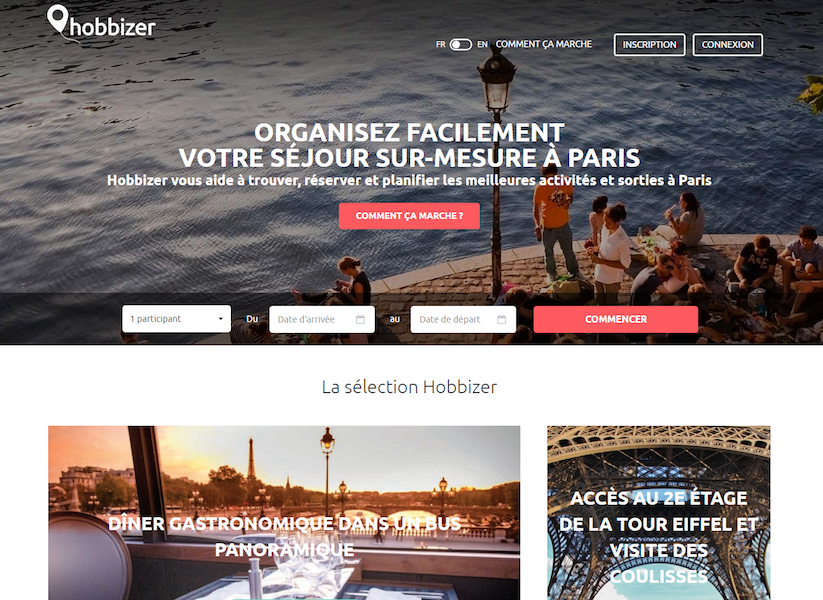 Hobbizer disrupte les agences de voyages en ligne en proposant un trip planner permettant de réserver des activités - DR