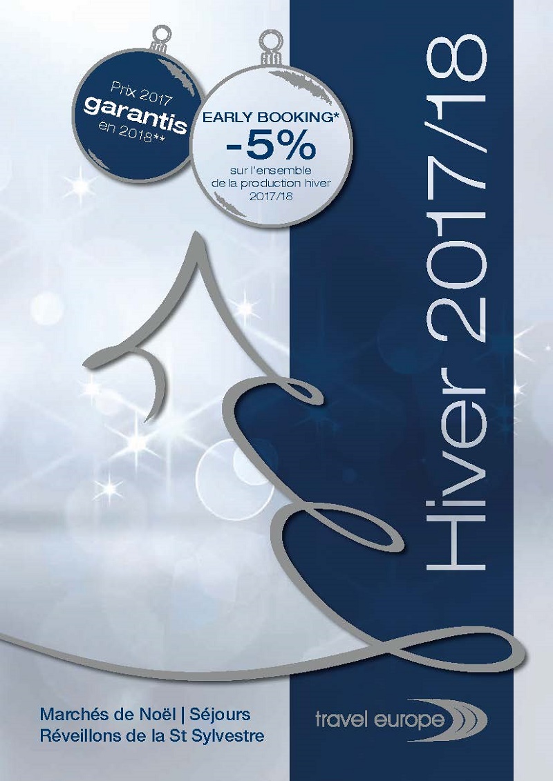 Travel Europe sort sa brochure Hiver 2017-2018
